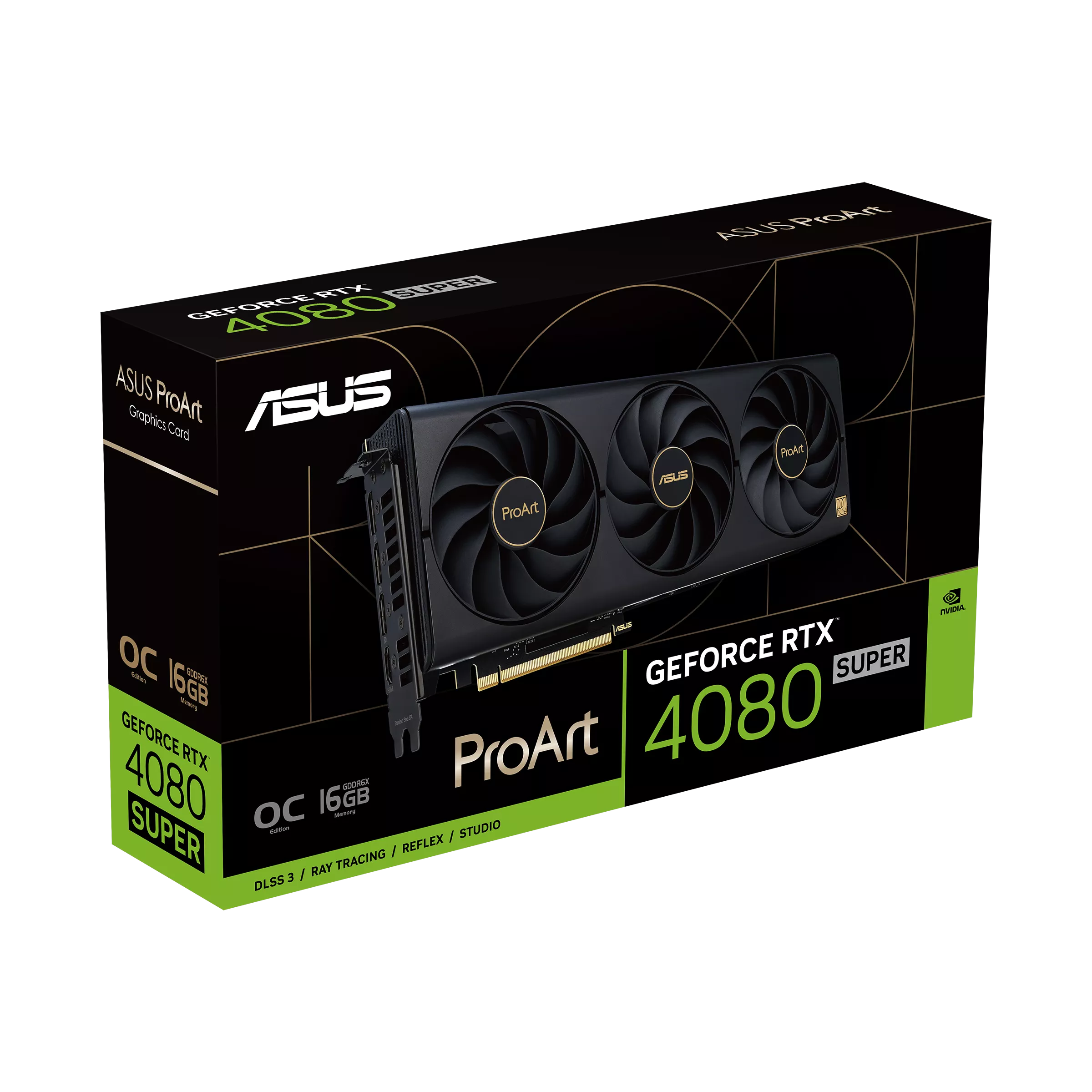 ASUS ProArt GeForce RTX™ 4080 SUPER 16GB GDDR6X OC Edition- Graphics Card ASUS ProArt GeForce RTX™ 4080 SUPER 16GB GDDR6X OC Edition- Graphics Card